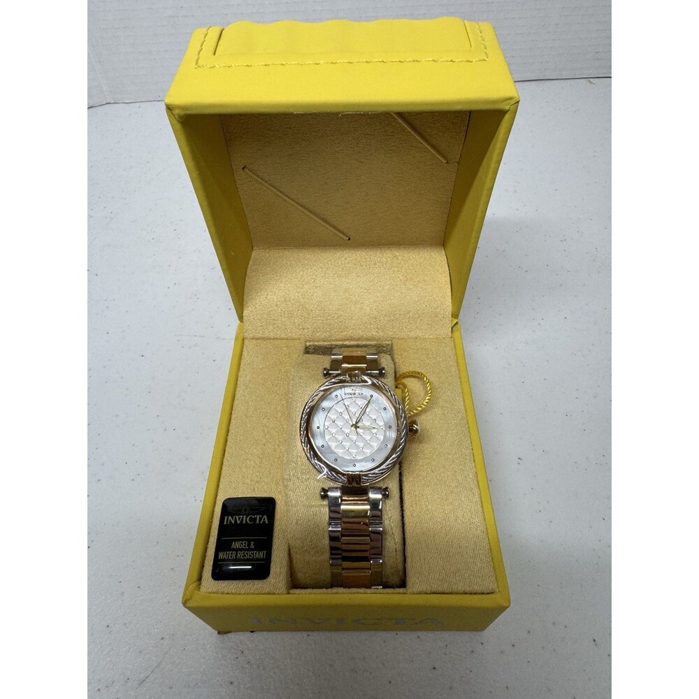 New Invicta Women's Two-Tone Analog Wristwatch Metal Band with Box